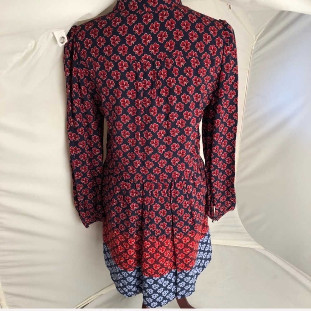 Gap Multicolor Navy Red Light Blue Pattern Keyhol… - image 4